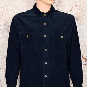 Men's Levi Strauss Navy Blue Corduroy Shacket Jacket - M